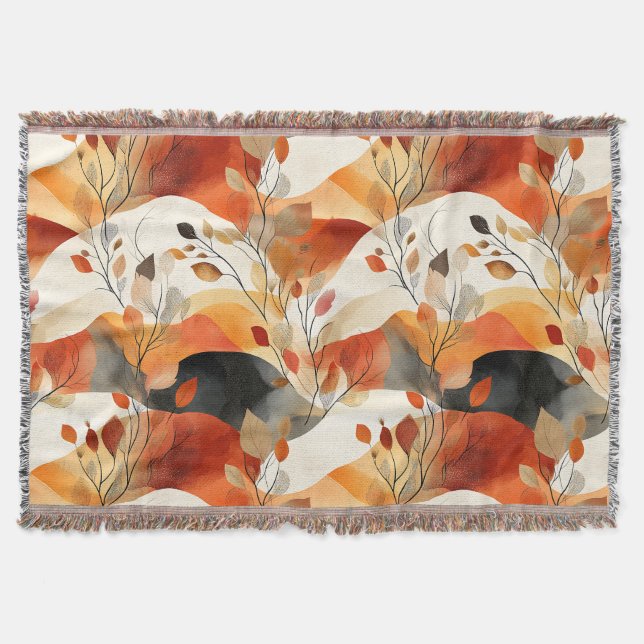Couverture Automne Elegance Motif sans faille (Devant)