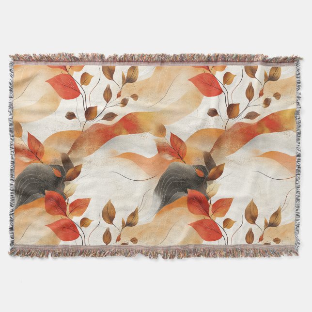 Couverture Automne Elegance Motif sans faille (Devant)