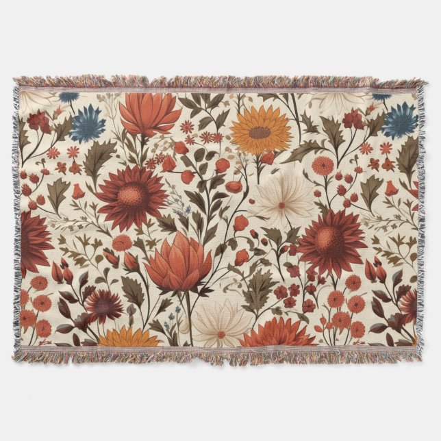 Couverture Automne Moderne Automne Botanique Floral (Devant)