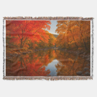 Couverture Autumn Lost Maples Throw Blanket - Fall Foliage 