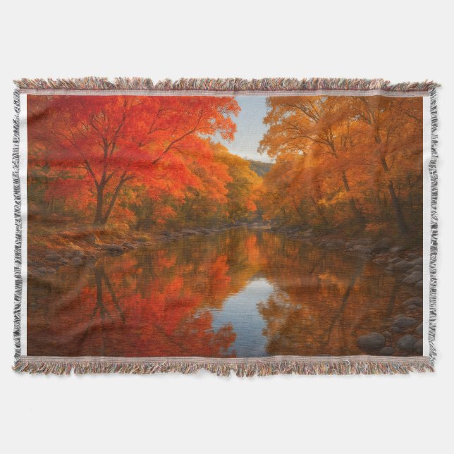 Couverture Autumn Lost Maples Throw Blanket - Fall Foliage  (Devant)