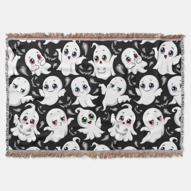 Couverture Baby Ghosts Éffrayant mignon Halloween humeur (Devant)