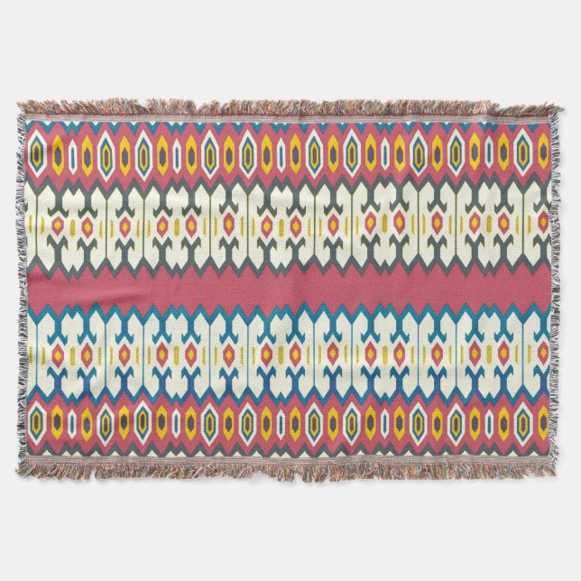 Couverture balkanique de jet de motif de pastille (Devant)
