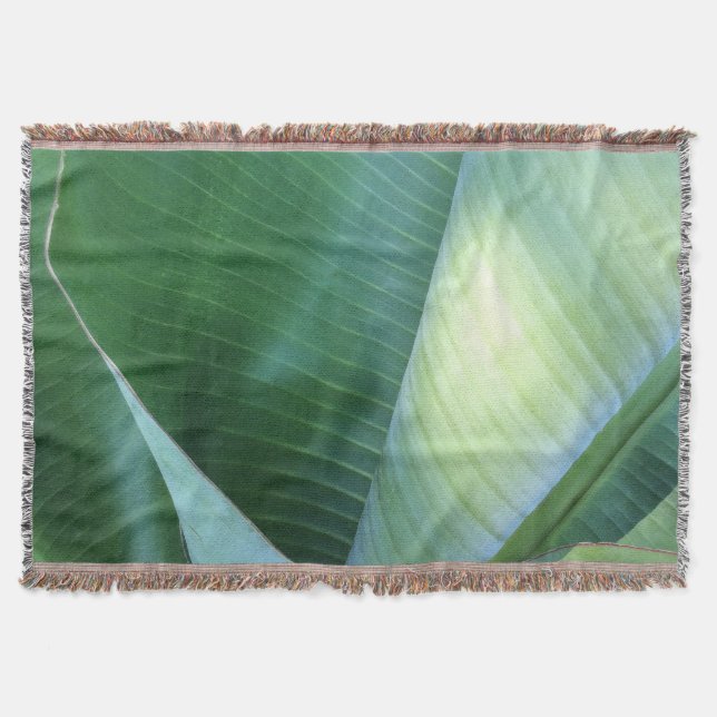Couverture Banane Feuilles Abstrait 37 (Devant)