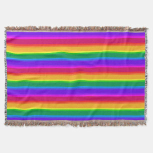 Couverture Bandes arc-en-ciel irrégulières
