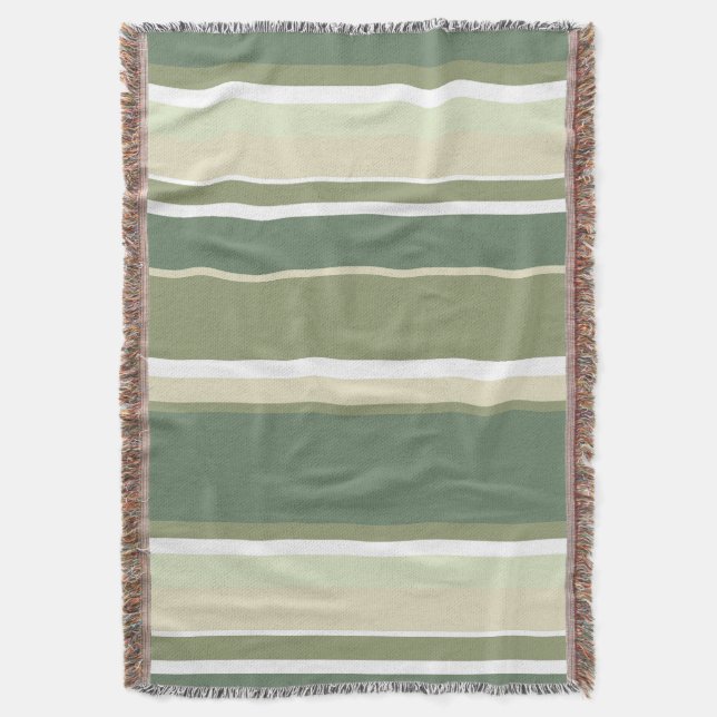 Couverture Bandes vert olive (devant Vertical)