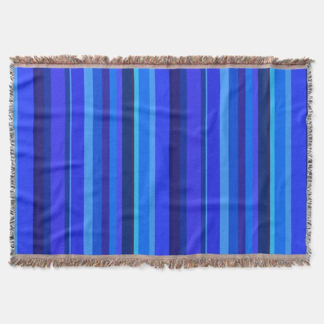 Couverture Bandes verticales bleues (Devant)