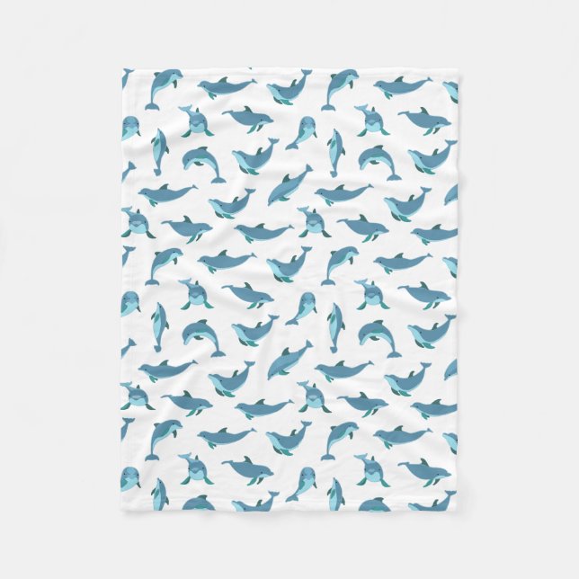 Couverture bébé dauphins (Devant)
