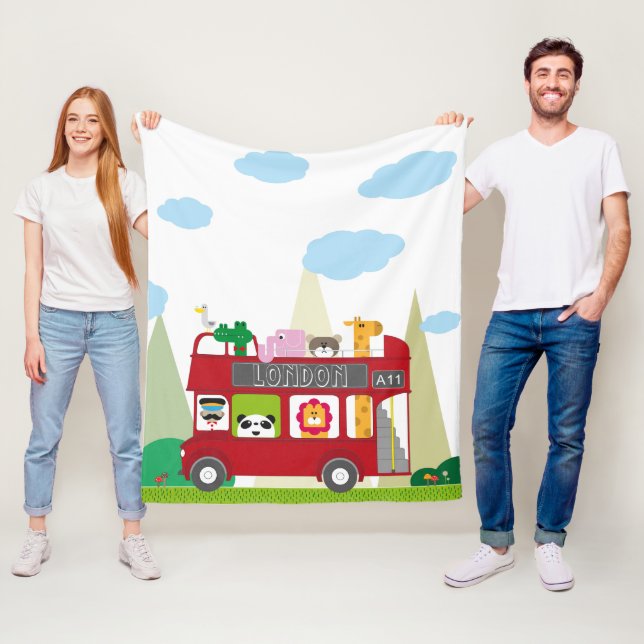 Couverture bébé du bus de Londres (En situation)