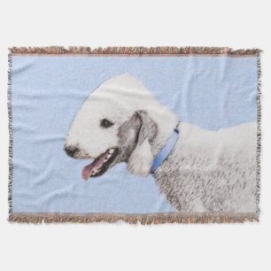 Couverture Bedlington Terrier Peinture - Art Chien original