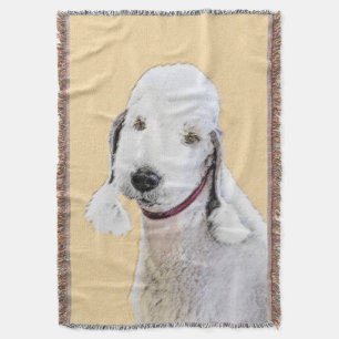 Couverture Bedlington Terrier Peinture - Art Chien original
