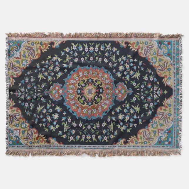 Couverture Belle Bleue Oriental Antique Kilim Rug (Devant)