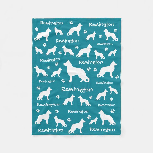 Couverture bergère allemande | Cadeau Loyal et Amo (Devant)