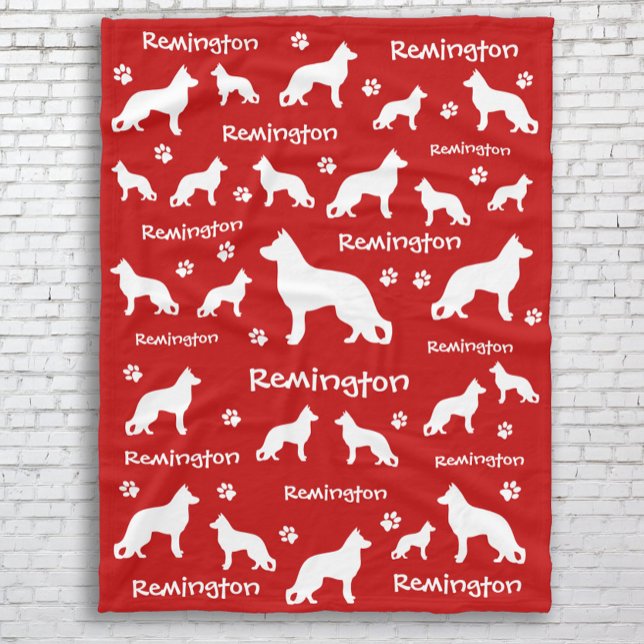 Couverture bergère allemande | Cadeau Loyal et Amo (German Shepherd Dog Blanket - memorial gift, birthday gift, or Christmas gift for GSD lovers)