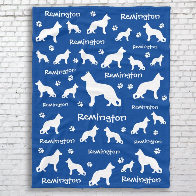 Couverture bergère allemande | Cadeau Loyal et Amo (German Shepherd Dog Blanket - GSD Mom gift )