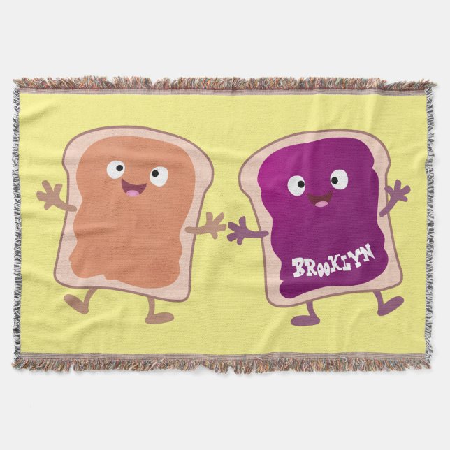 Couverture Beurre d'arachide mignonne et caricature sandwich  (Devant)