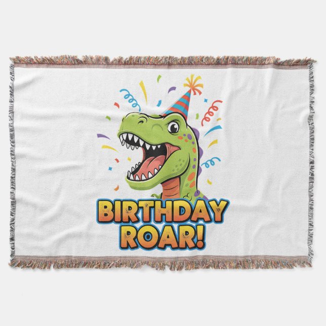 Couverture Birthday Roar Cute Dinosaur Birthday Party Design (Devant)