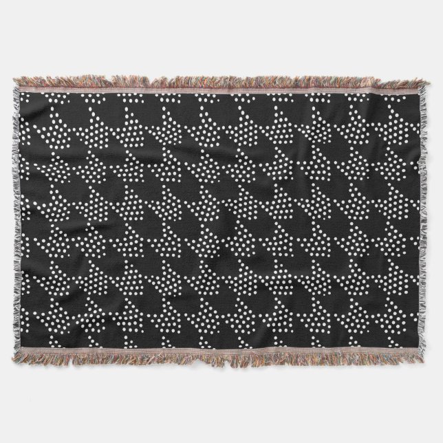 Couverture Black and white dotted tooth hound pattern (Devant)