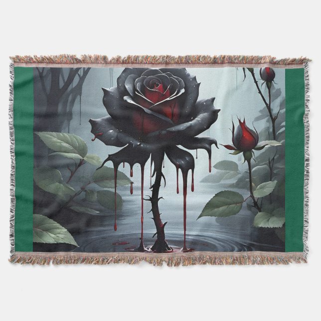 Couverture black rose green (Devant)
