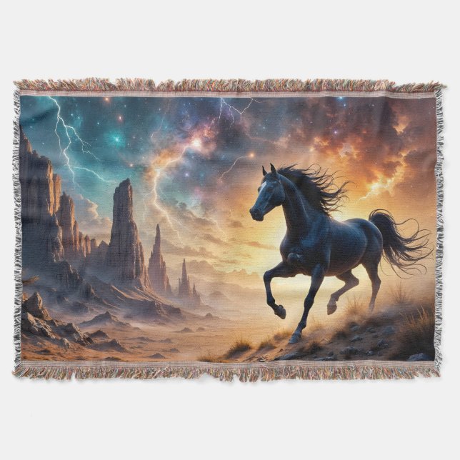 Couverture Black Stallion dans le désert - étoiles éclair (Devant)