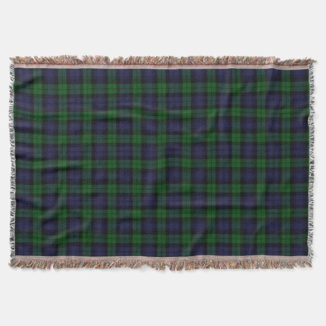 Couverture Black Watch Tartan Plaid Scottish Plaid Motif (Devant)