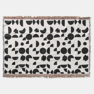 Couverture Blanc Moderne Elégant Tribal Géométrique