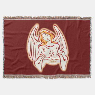 Couverture Blanche à lancer de l'ange de paix