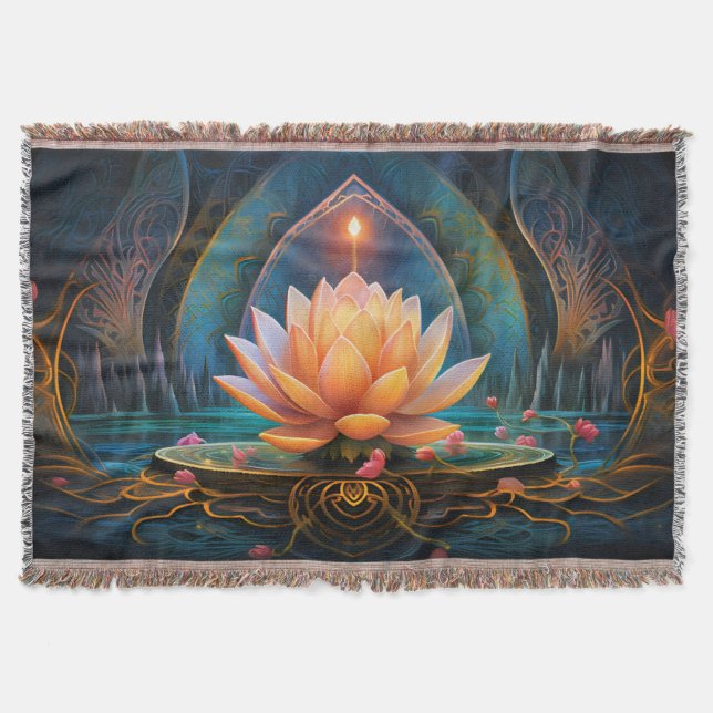 Couverture Blanche à lancer Zen (Devant)