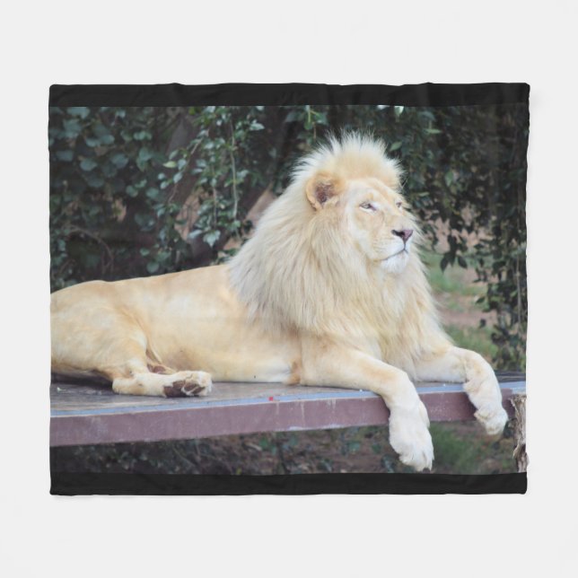 Couverture blanche d'ouatine de lion (Devant (Horizontal))
