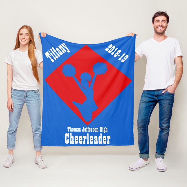 Couverture blanche et bleue rouge d'ouatine de (En situation)