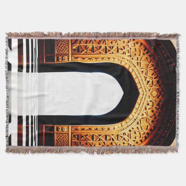 Couverture Blanche jetée pour la prière musulmane (Devant)