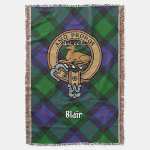 Couverture Blason de Clan Blair sur tartan