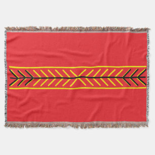 Couverture Blaze Mark Red Throw Blanket Murugi Accueil