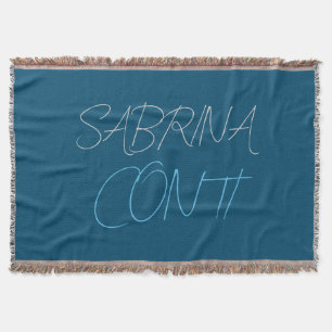 Couverture Bleu Ajouter Nom Moderne Minimaliste Simple