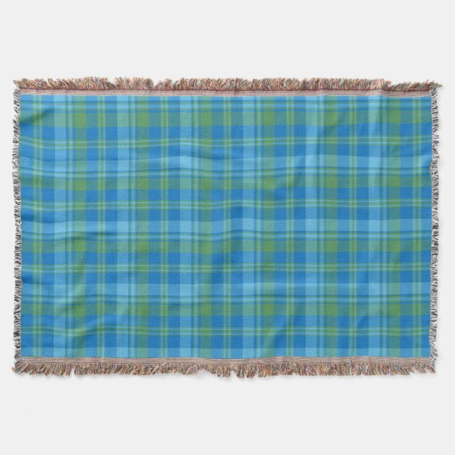 Couverture Bleu Chic Matin Gloire Plaid Lance Blanket (Devant)