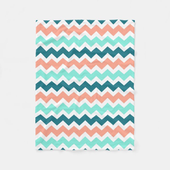 Couverture bleue de corail turquoise de motif de (Devant)