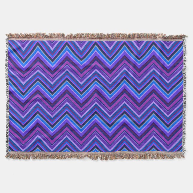 Couverture Blue and purple zigzag (Devant)