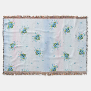 Couverture Blue forget-me-not's on a soft rose-blue