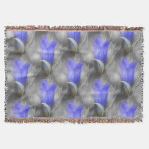 Couverture Blue Gentian Flower Nature Motif