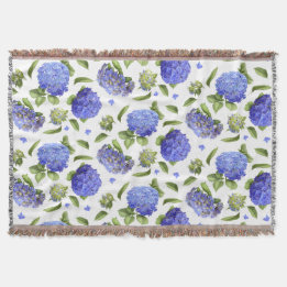 Couverture Blue Hydrangeas