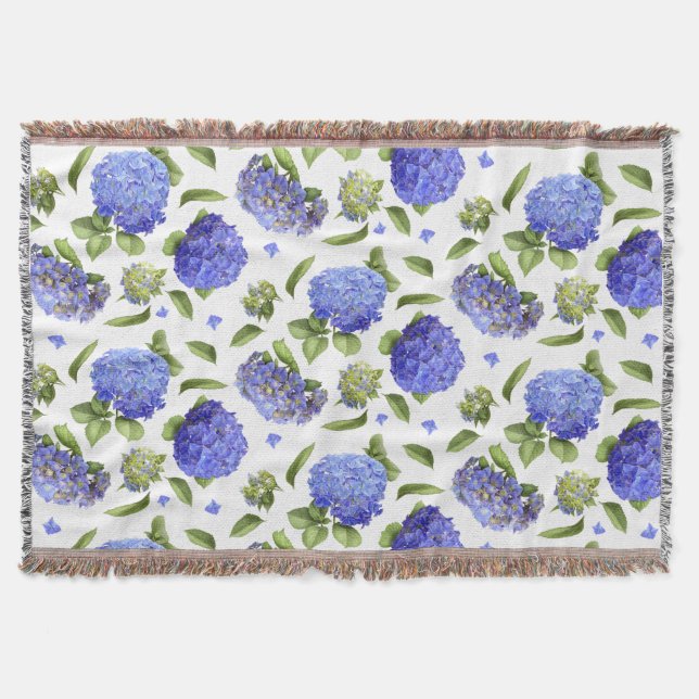 Couverture Blue Hydrangeas (Devant)