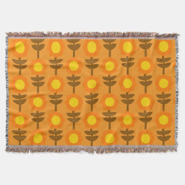 Couverture Boho Botanica Throw Blanket (Devant)