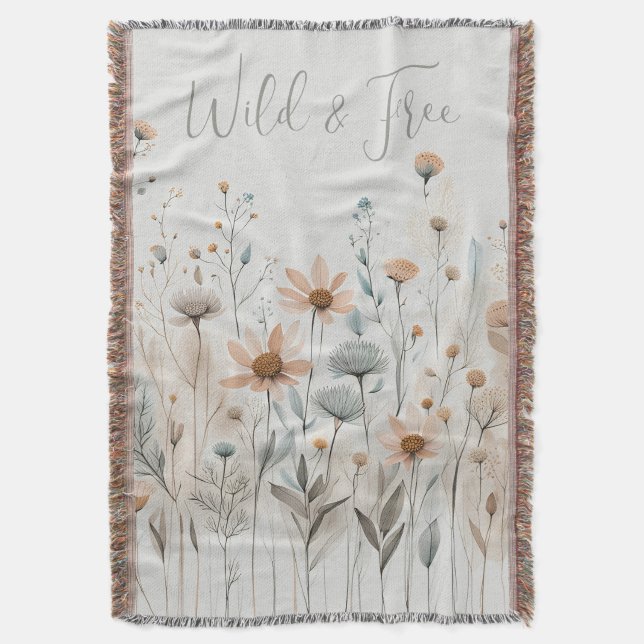 Couverture Boho Wildflower (devant Vertical)