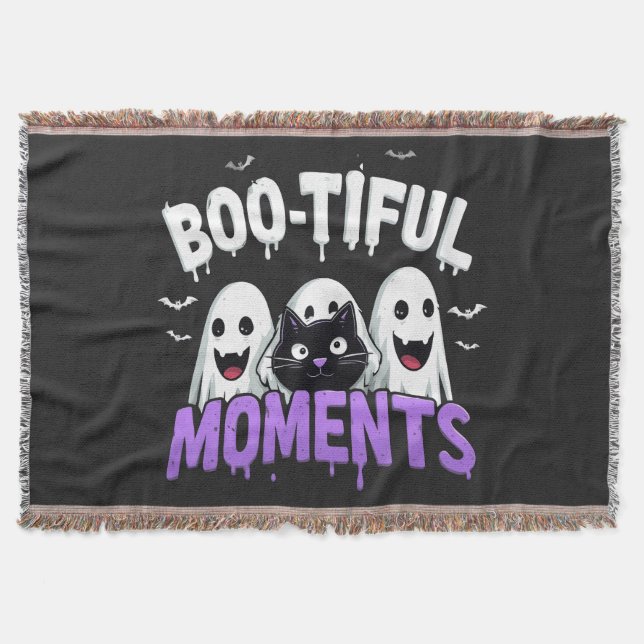 Couverture Boo-Tiful Moments Cute Halloween Ghosts and Bats (Devant)