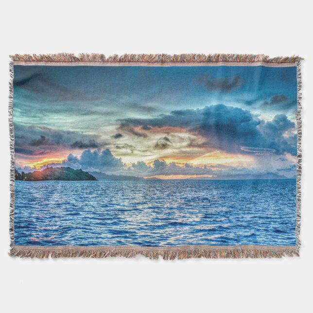 Couverture Bora Bora beau coucher de soleil (Devant)