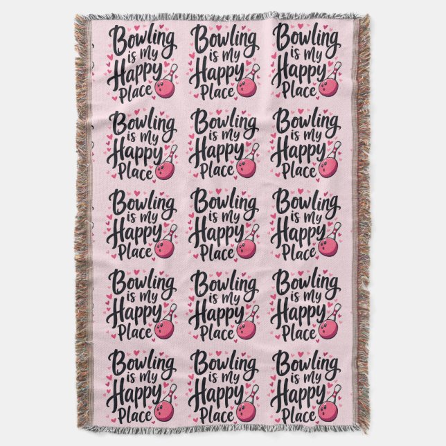 Couverture Bowling Lover Cute Retro Aesthetic Sports Design (devant Vertical)