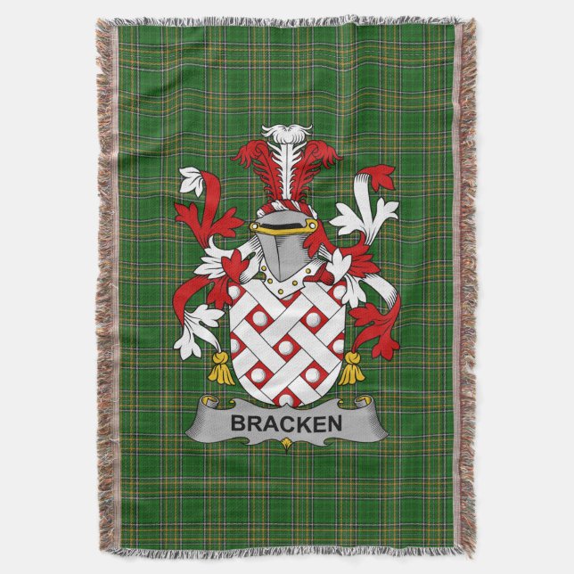 Couverture Bracken irlandais ou O_Bracken Manteau d'armoiries (devant Vertical)
