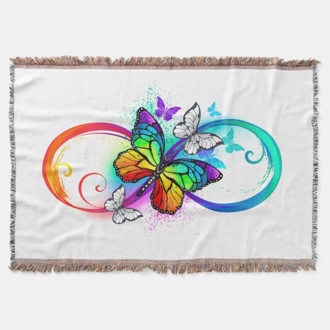 Couverture Bright infinity with rainbow butterfly (Devant)