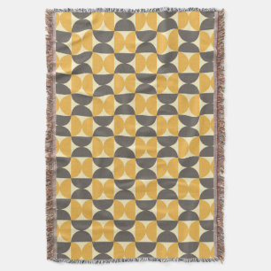 Couverture Brun de la moitié du siècle et motif modernes d'