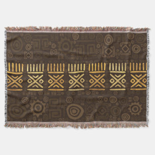 Couverture Bruns africains ethniques et or #2 de modèle
